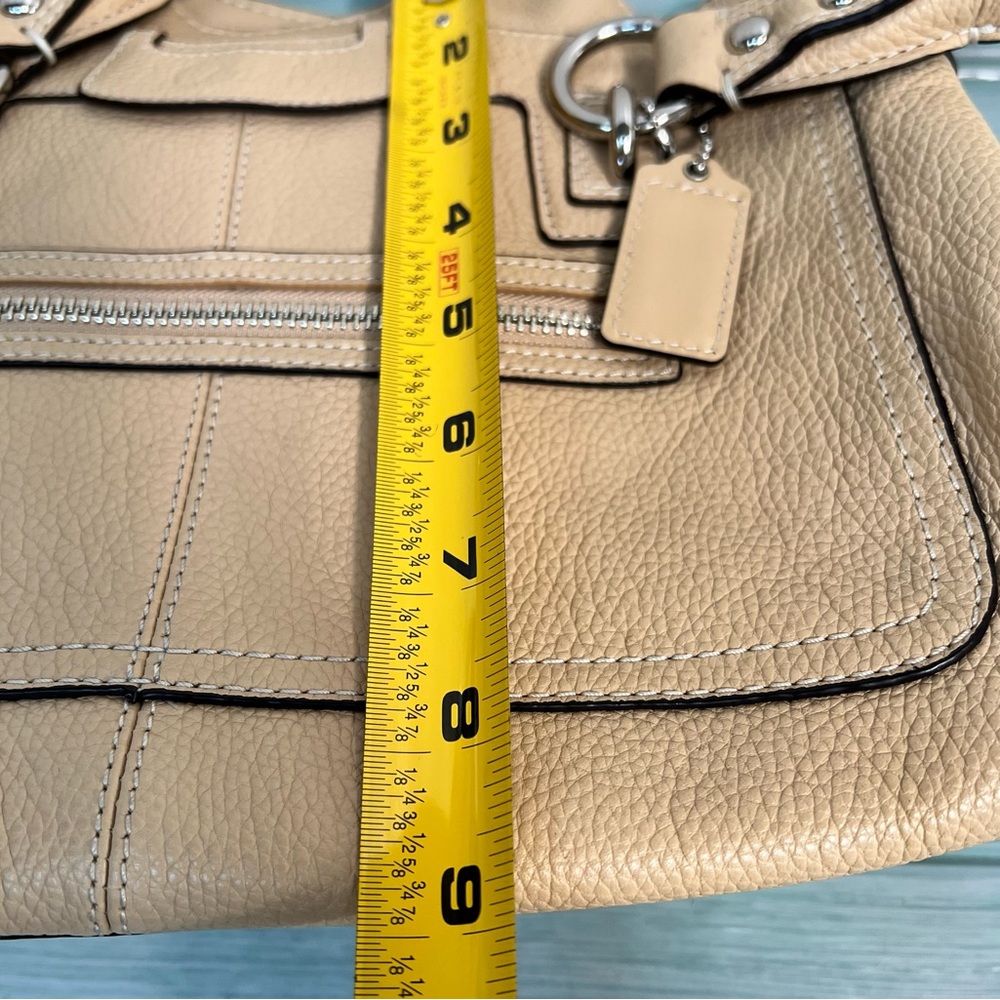 Coach Penelope Pebbled Leather Satchel - Picture 11 of 16